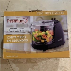 Mini Chopper Premium 100W Motor 1.5 Cups Black